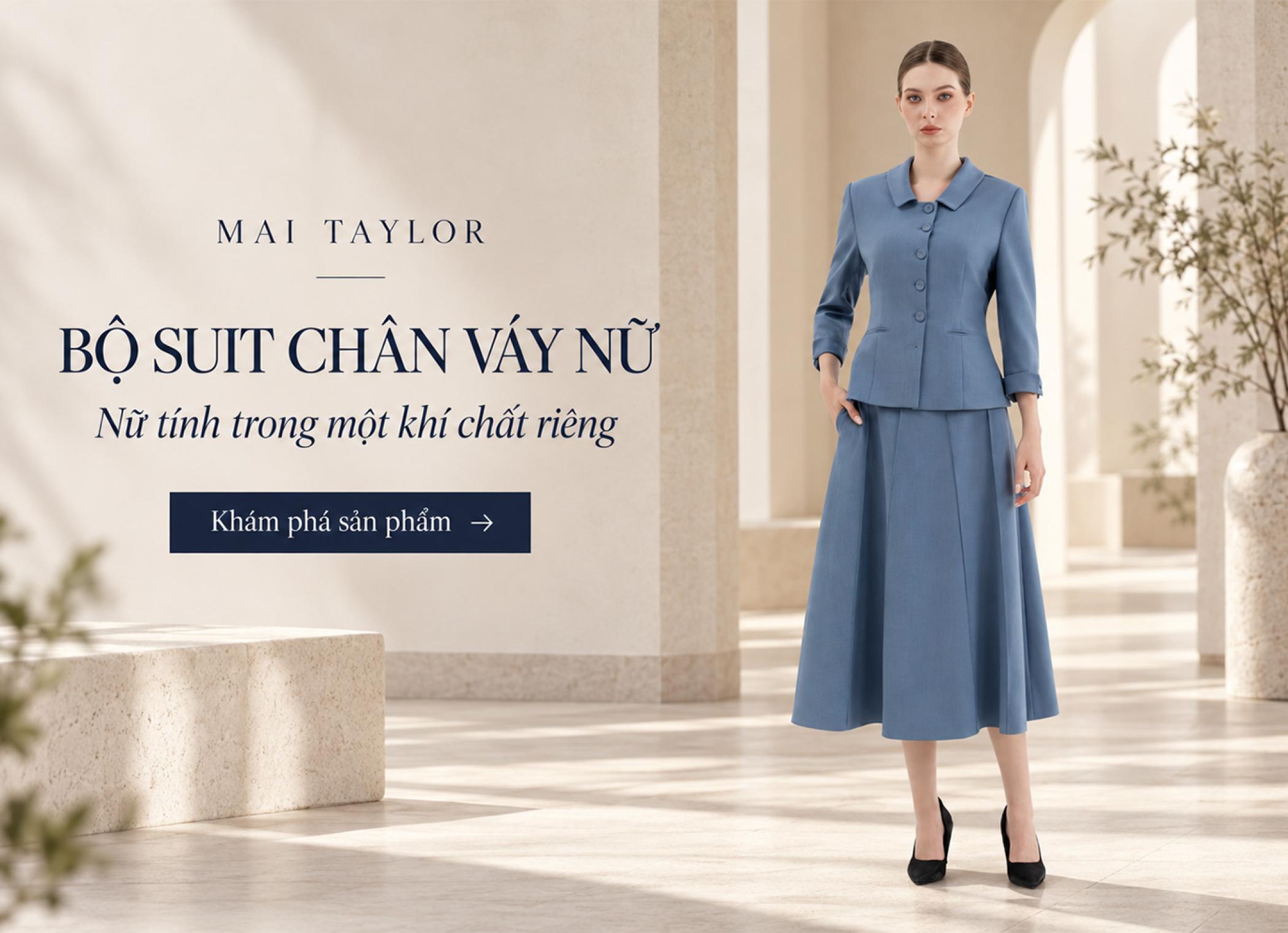 Bộ suit chân váy nữ