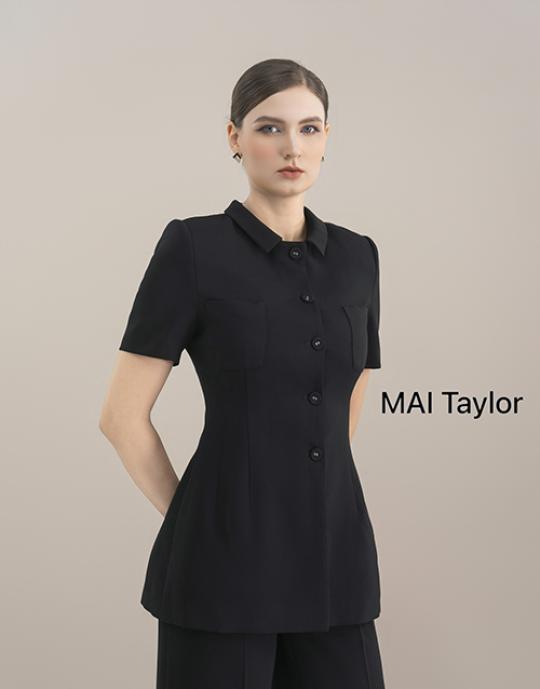 Set vest đen tay ngắn – Thanh lịch và chuyên nghiệp