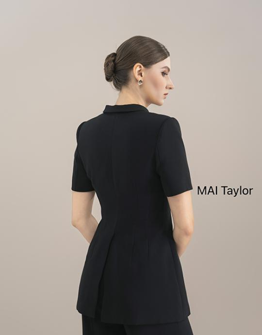 Set vest đen tay ngắn – Thanh lịch và chuyên nghiệp