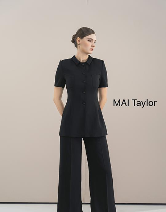 Set vest đen tay ngắn – Thanh lịch và chuyên nghiệp