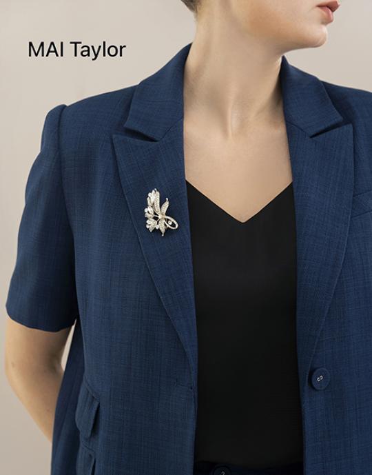 Set vest navy tay ngắn – Phong cách doanh nhân đẳng cấp MAI Taylor
