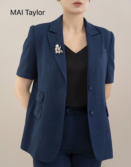 Set vest navy tay ngắn – Phong cách doanh nhân đẳng cấp MAI Taylor