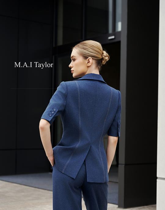 Set vest xanh navy tay lỡ – Thanh lịch hiện đại