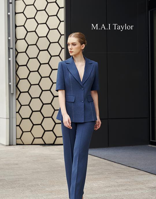Set vest xanh navy tay lỡ – Thanh lịch hiện đại