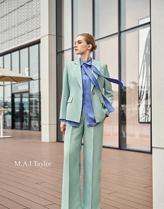 Vest xanh bạc hà phối sơ mi cổ nơ – Nữ tính & sáng tạo
