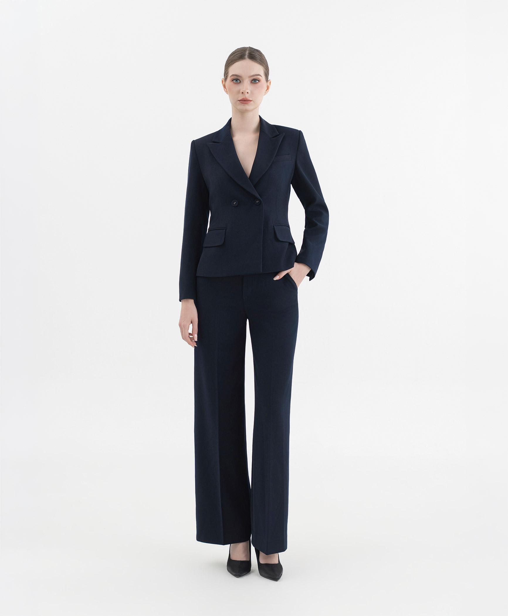 Áo blazer nữ màu xanh navy