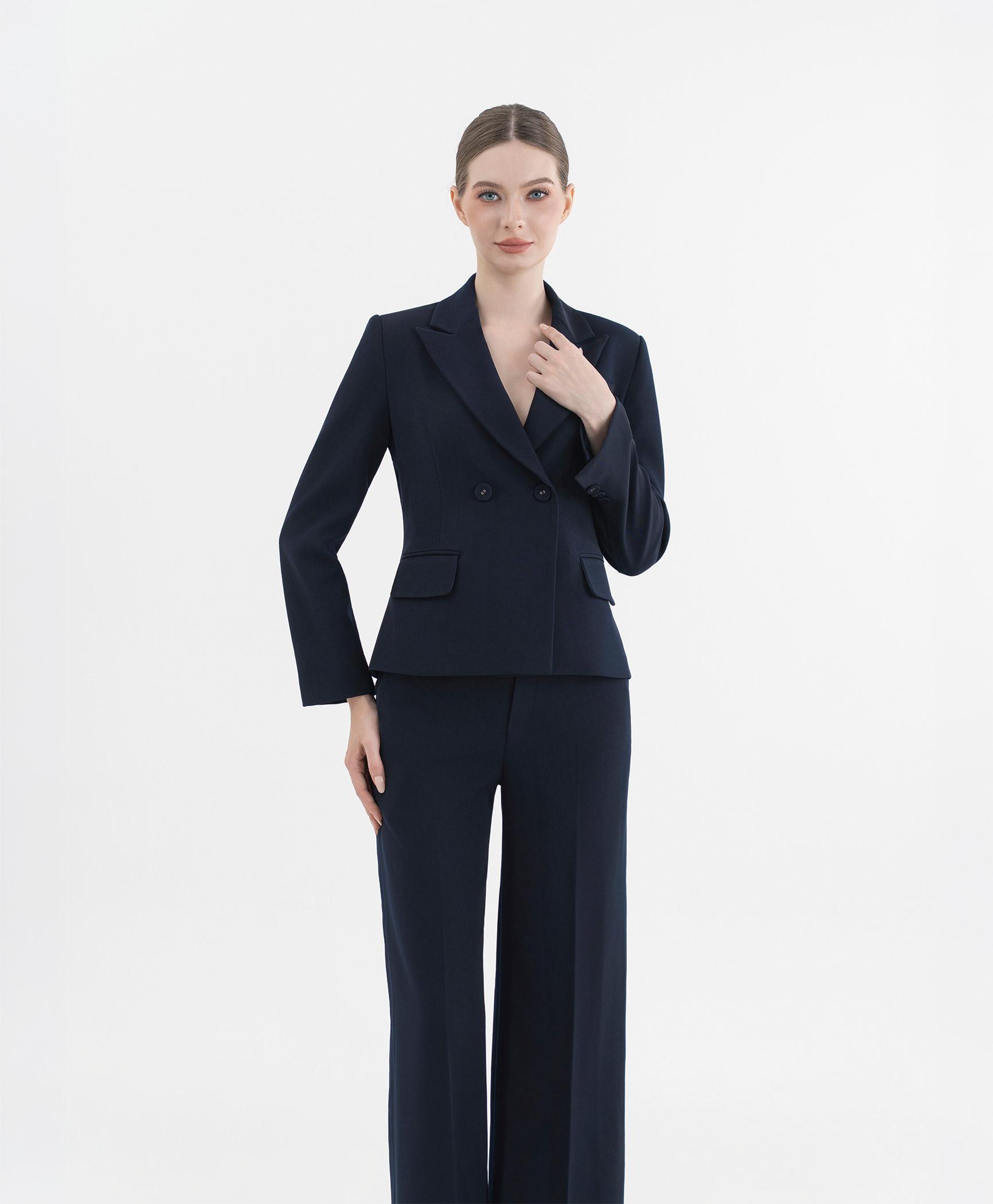 Áo blazer nữ màu xanh navy